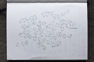 Sketch for &quot;66 Sparrows&quot;
